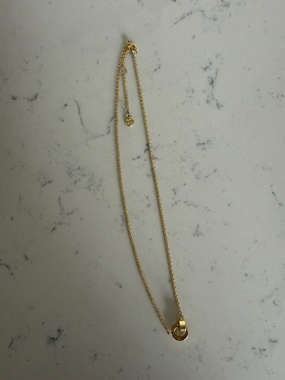 Gorjana Rose interlocking necklace gold